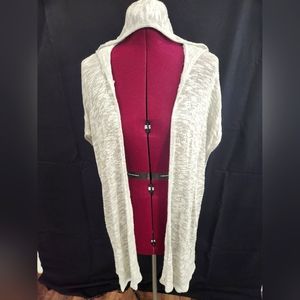 Sleeveless Hooded Cardigan